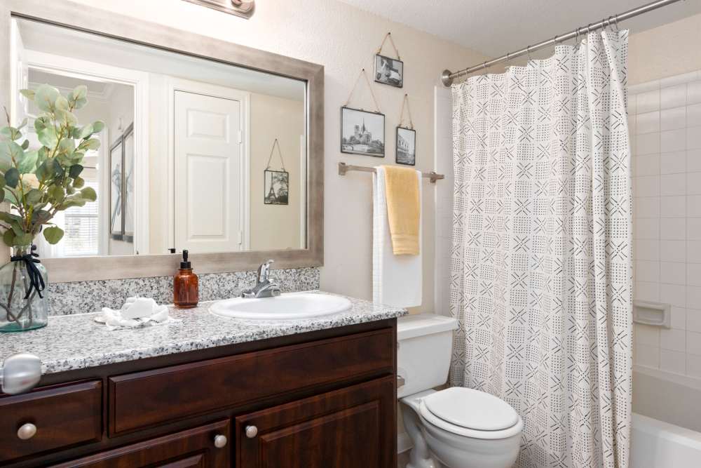 Bathroom with bathtube at The Abbey At Enclave in Houston, Texas