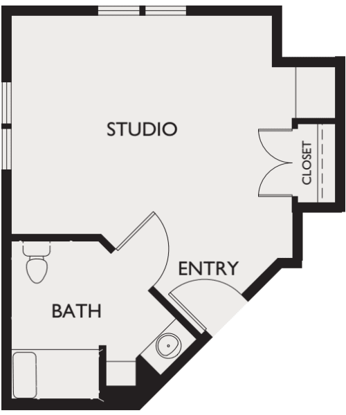 Memory Care deluxe private suite at Crystal Terrace of Klamath Falls in Klamath Falls, Oregon