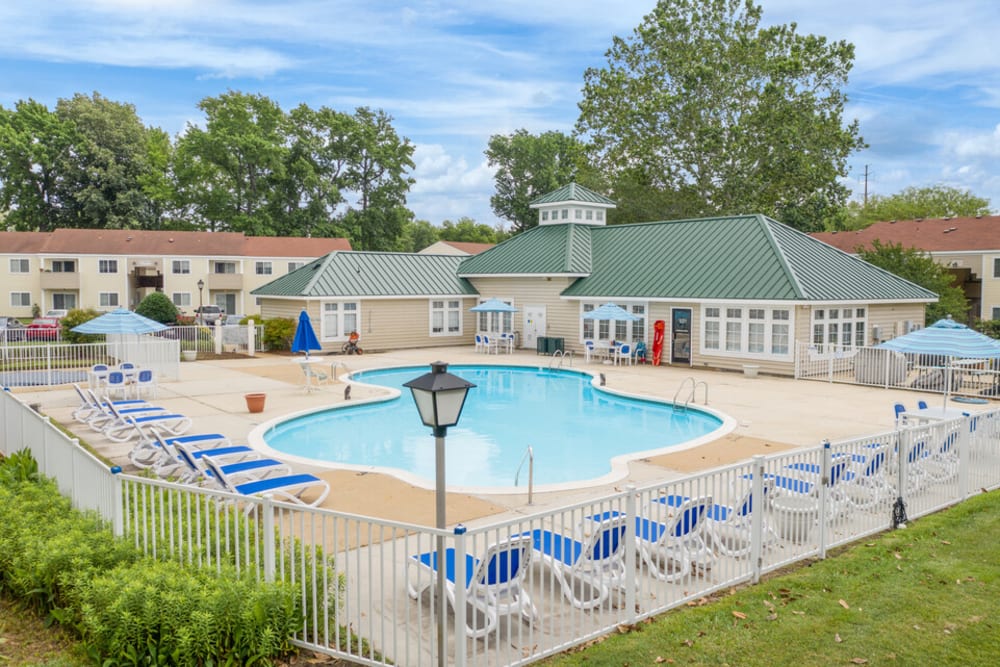 Sunny Pool area in Chesapeake Virginia
