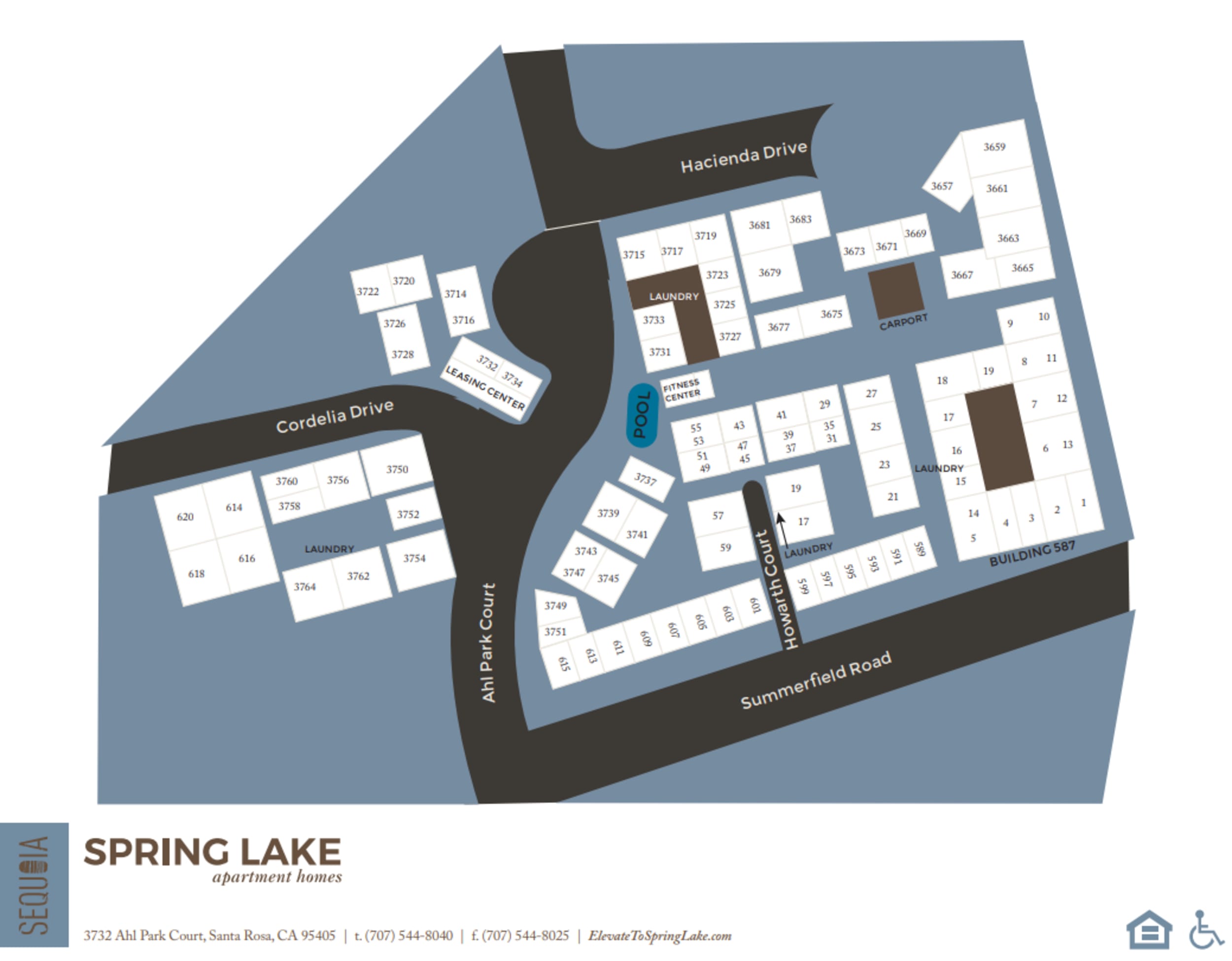 Community Map Spring Lake Apartment Homes