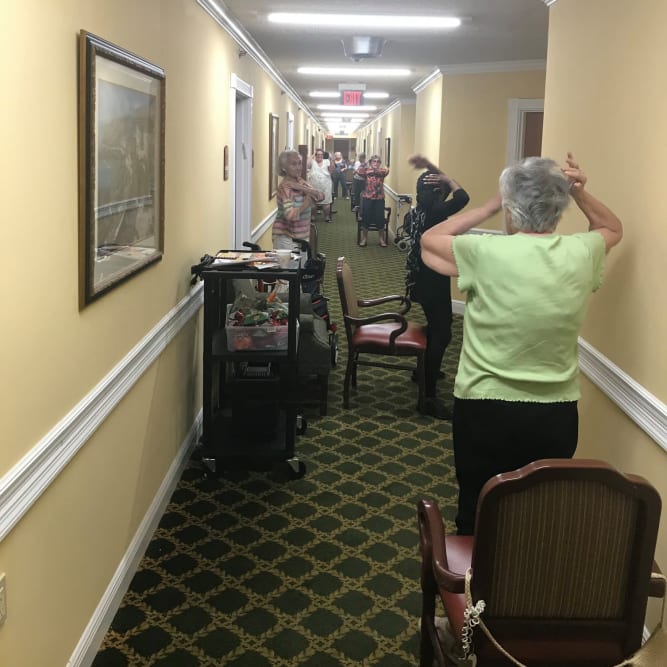 Residents at Grand Villa of New Port Richey in New Port Richey, Florida