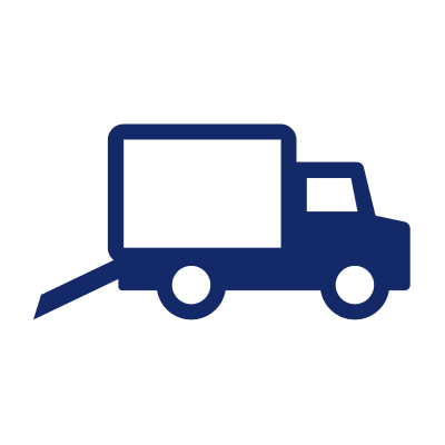 Truck rental icon at A-American Self Storage in Pomona, California