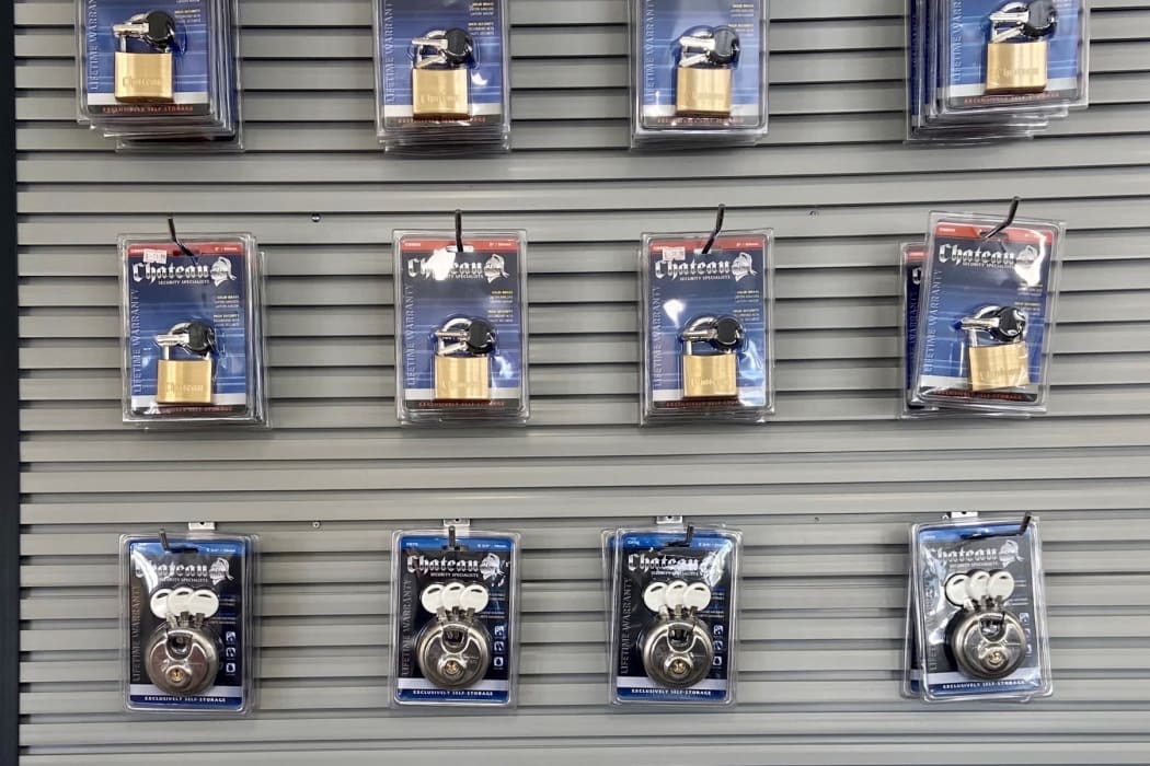 Locks sold at Storage Stop Norco in Norco, California