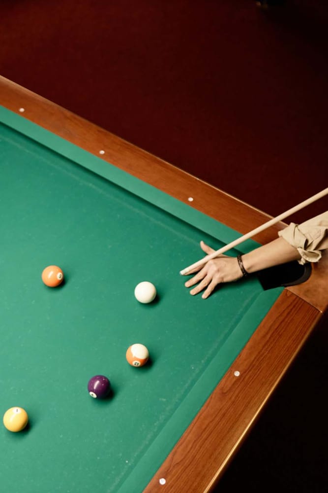 Billard table in clubhouse at Crescent Apartments in Roseville, California