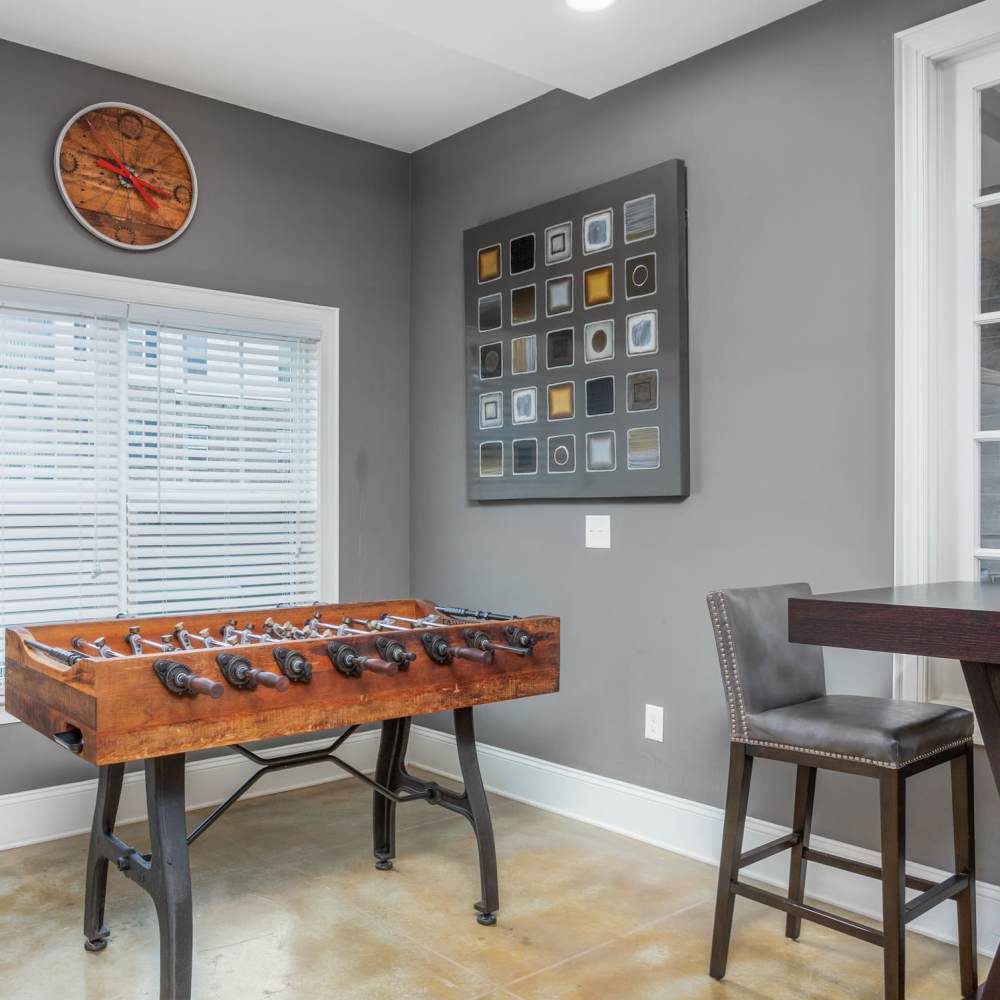 Foosball Table And High Top Table at Retreat at the Park in Burlington, North Carolina