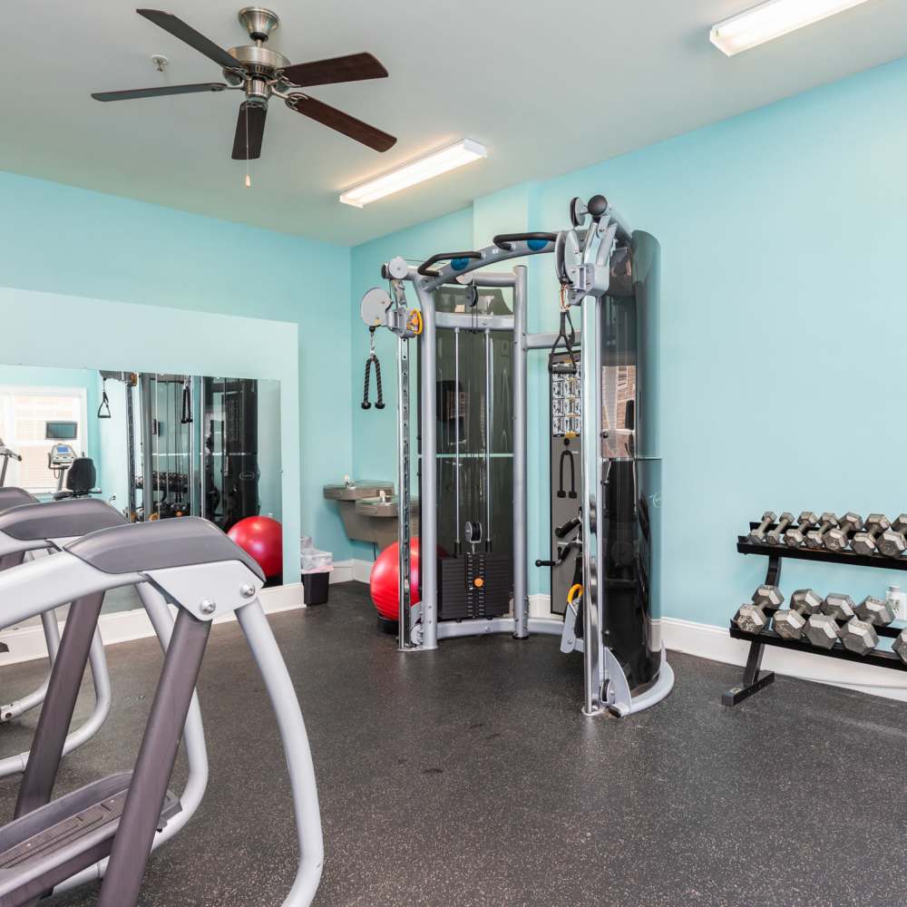Fitness Center With Fully Equipment at Retreat at the Park in Burlington, North Carolina