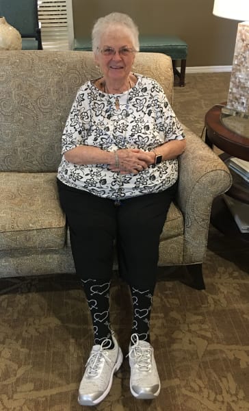 Barkley Place (FL) residents dressed up and celebrated during their black and white themed party.