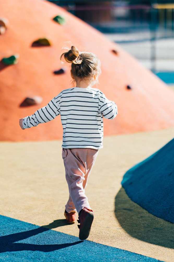 Kid playing in a play area at El Paisano in Laredo, Texas
