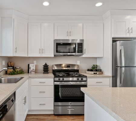 well appointed kitchen at Pinebrook Apartment Homes in Fremont, California