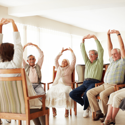 Fitness classes at McLoughlin Place Senior Living in Oregon City, Oregon