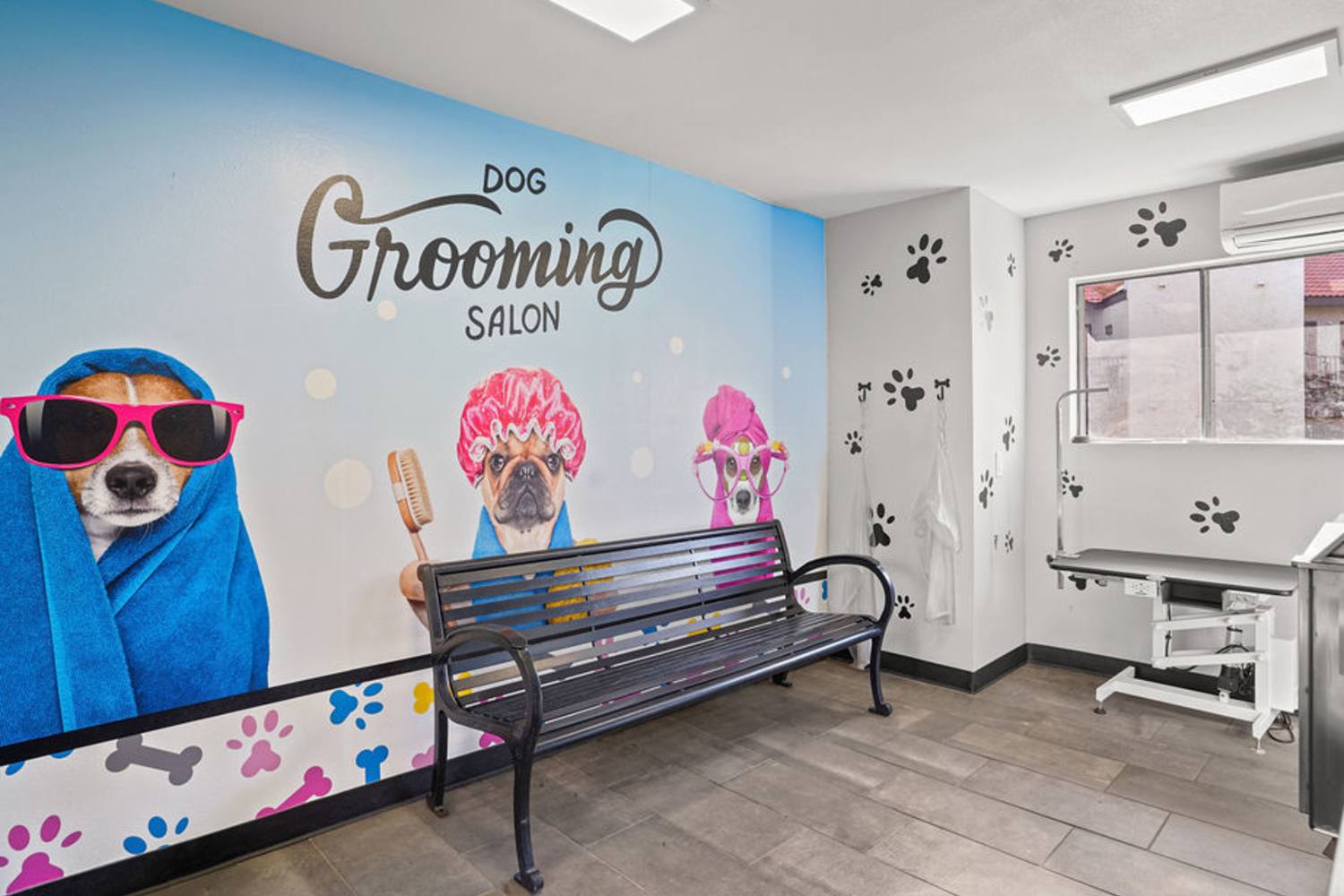 Dog grooming salon at Waterford Place Apartments in Mesa, Arizona