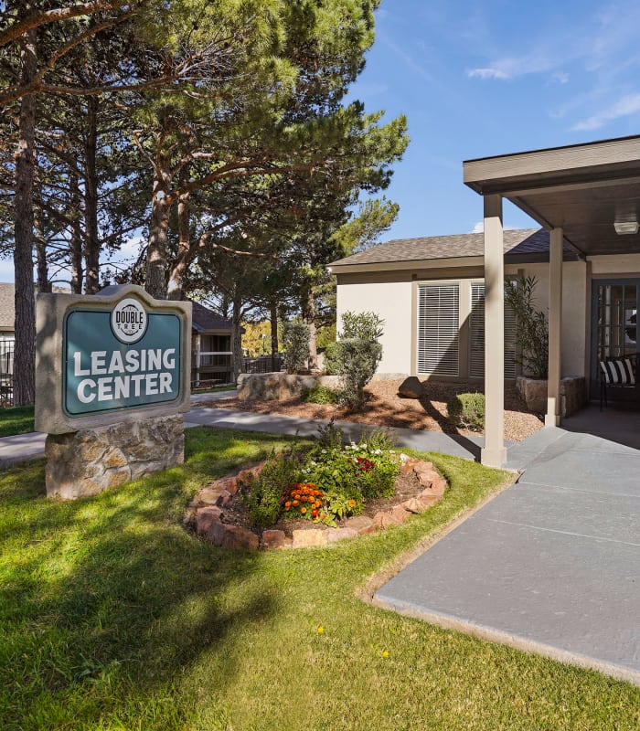 Leasing center of Double Tree Apartments in El Paso, Texas