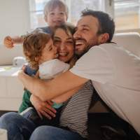 Happy family at Commodore in Vicksburg, Mississippi