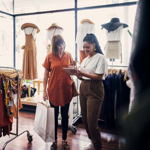 Resident shopping near Deer Creek in Middleton, Wisconsin