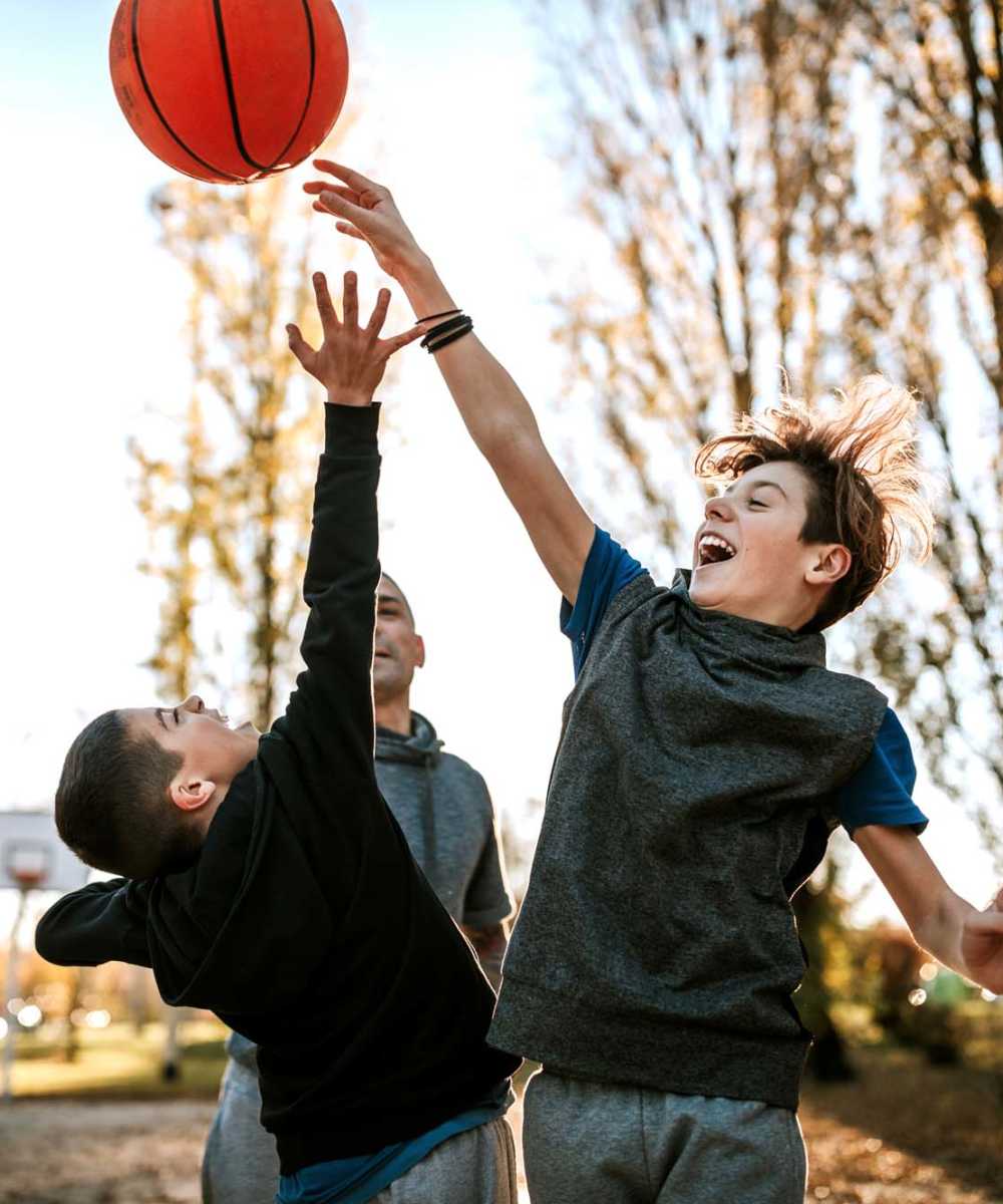 Happy kids playing outside at Terrene at the Grove in Wilsonville, Oregon   