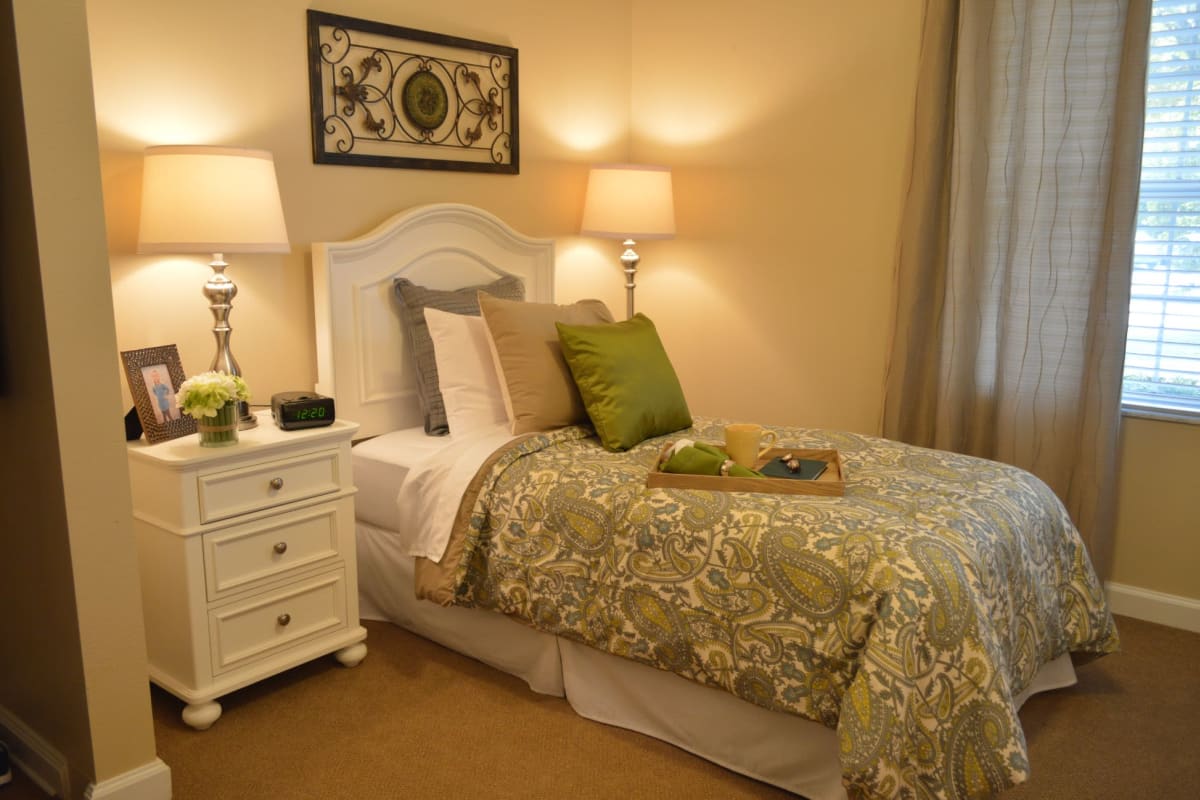 Bedroom at Trustwell Living at Hunters Crossing Place in Gainesville, Florida