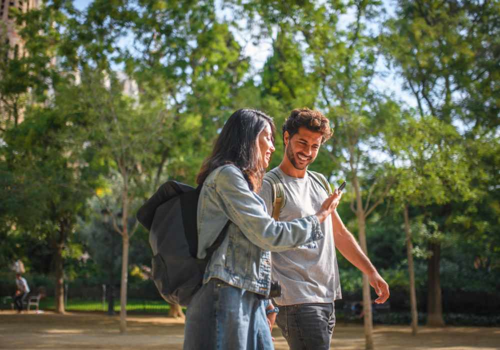 Students in the university campus near The Reserve at Kanapaha in Gainesville, Florida
