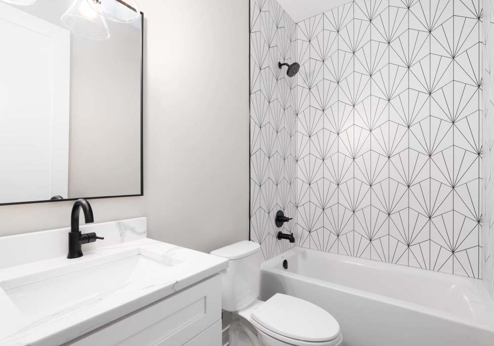Bathroom with soaking tub at Cypress Point in Mooresville, North Carolina