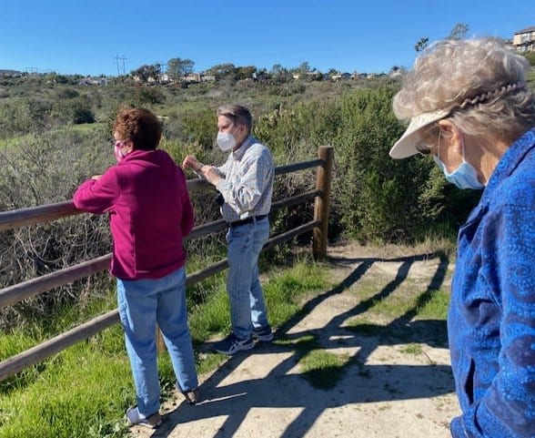 Oceanside (CA) residents took advantage of some sunny weather and took in the gorgeous sights on their hike.