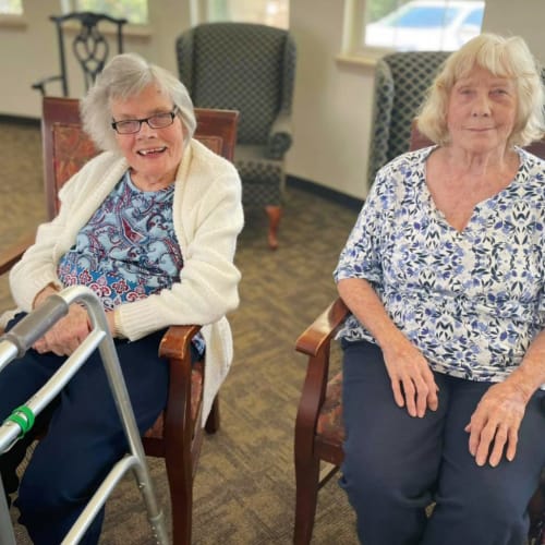 Resident friends at Canoe Brook Assisted Living in Broken Arrow, Oklahoma