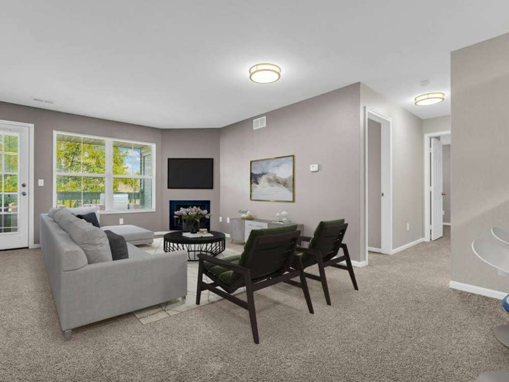 Spacious Living room at Wyndham Hill in Grand Rapids, Michigan