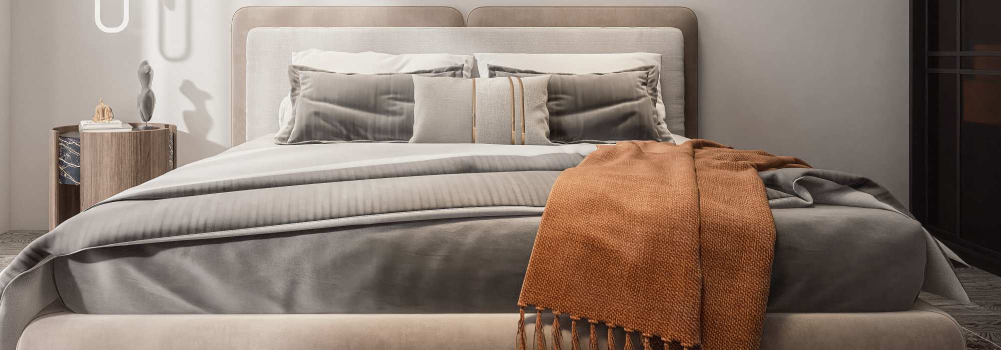 Cozy bedrooms with comfortable furnishings | Reviews at Ventura Park Plaza Apartments in Portland, Oregon