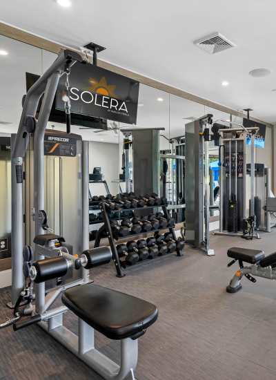 State-of-the-Art Fitness Center at Solera at Avalon Trails in Delray Beach, Florida