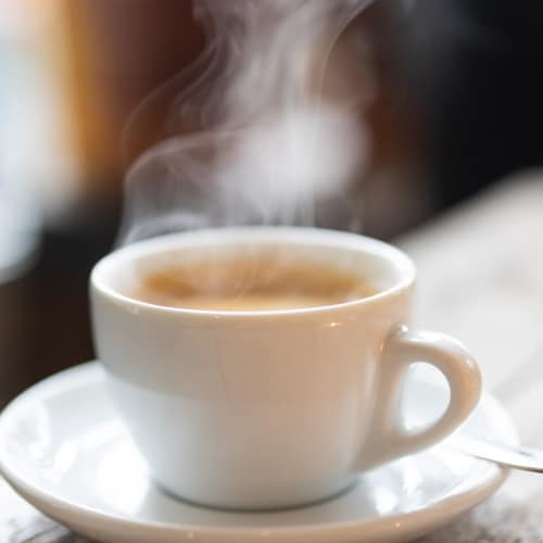 A cup of coffee at a cafe near Anderson Greene I in Cedar Rapids, Iowa