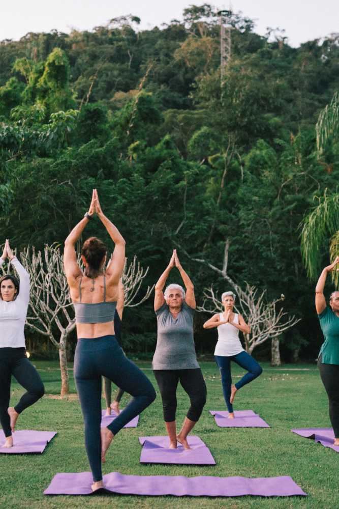Yoga class at Sulzbacher Village in Jacksonville, Florida