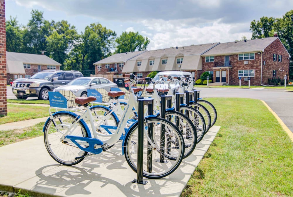 E-Bike charging station at Nieuw Amsterdam Apartment Homes in Marlton, NJ