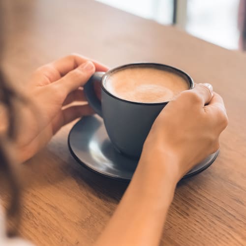 Coffee cup at Silo Creek Apartments in Lafayette, Louisiana