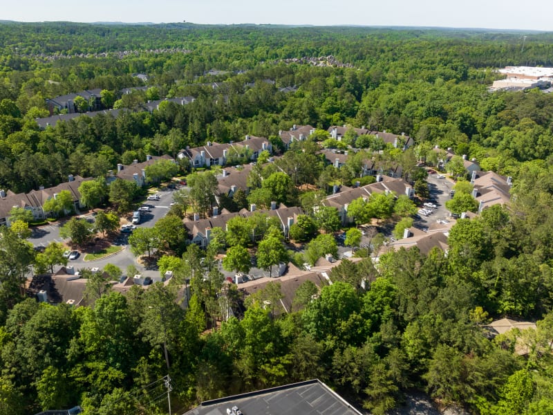 Aerial view of Renaissance at Galleria in Hoover, Alabama