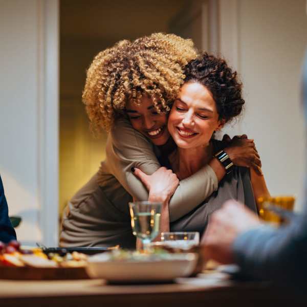 Residents enjoying dinner at Cedar Broad, Richmond, Virginia
