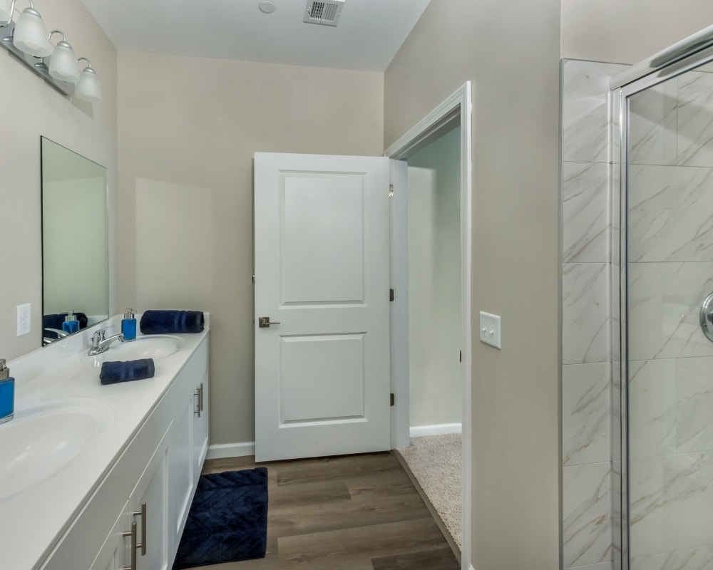 Modern bathroom at Eden and Main Apartments | Apartments in Southington, Connecticut