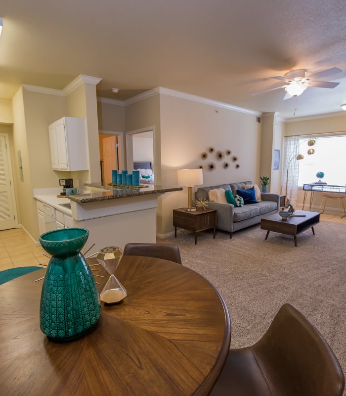 Dining room at Lexington Park Apartment Homes in North Little Rock, Arkansas