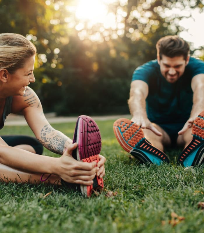 Residents going for a run near Apple Creek Apartments in Stillwater, Oklahoma