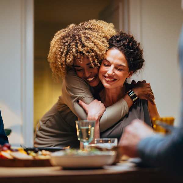 Happy residents host a dinner at Attain at Towne Place, Chesapeake, Virginia