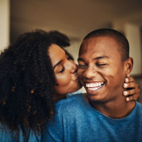 A happy couple at Ramona Vista in Ramona, California