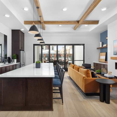 Resident lounge at Vida at Mountain House in Mountain House, California