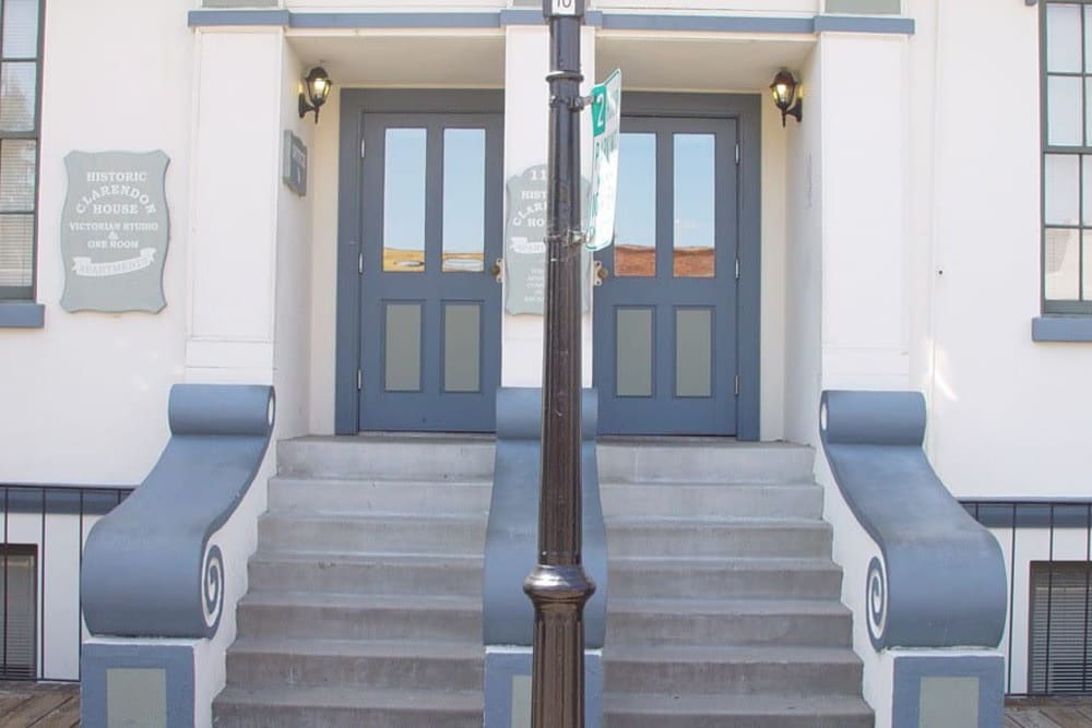 Entrances to Clarendon House in Sacramento, California
