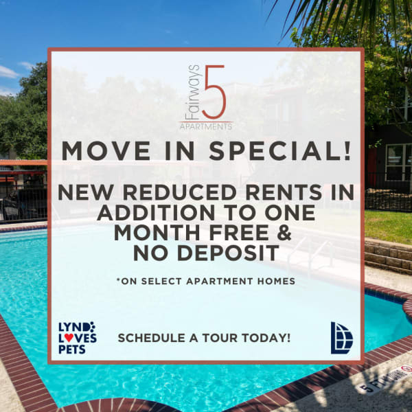 Move in Special - up to 2 months free rent