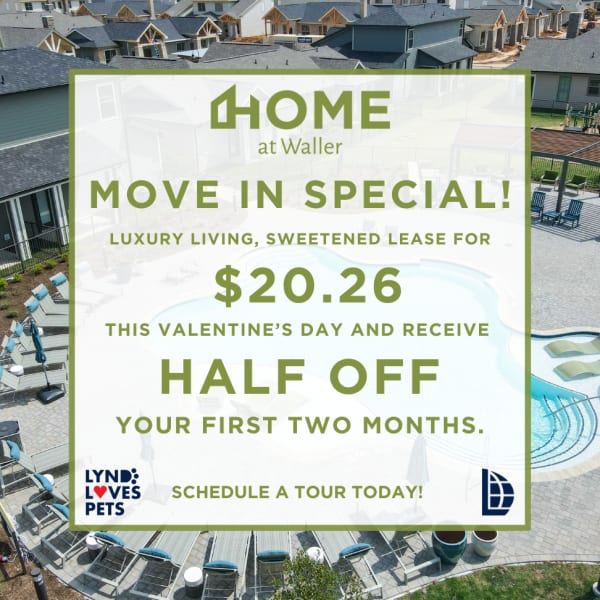 Move in Special at Home At Waller in Waller, Texas 