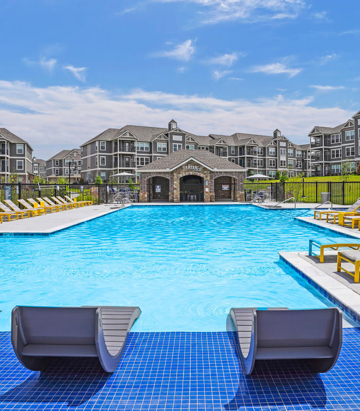 Swimming pool of Center 301 Apartments in Belton, Missouri