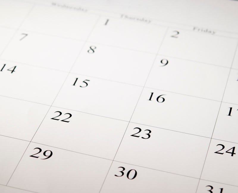 Calendar of events at Vintage Hills of Indianola in Indianola, Iowa