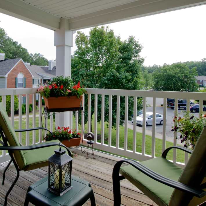 Cozy patio at Rockwood Park, Richmond, Virginia