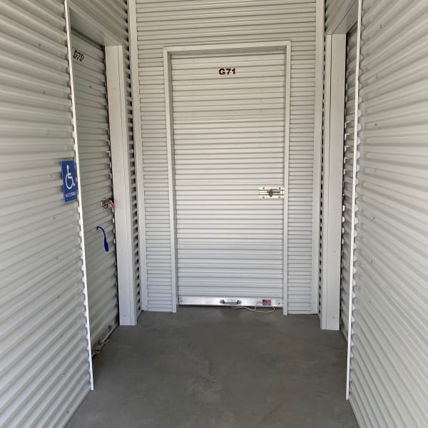 Storage lockers at StorQuest Self Storage in Sparks, Nevada