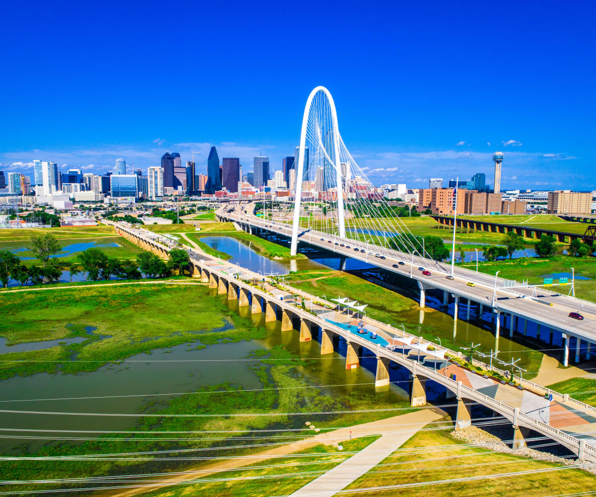 Trinity Groves Bridge in Dallas, Texas near Bellrock Bishop Arts
