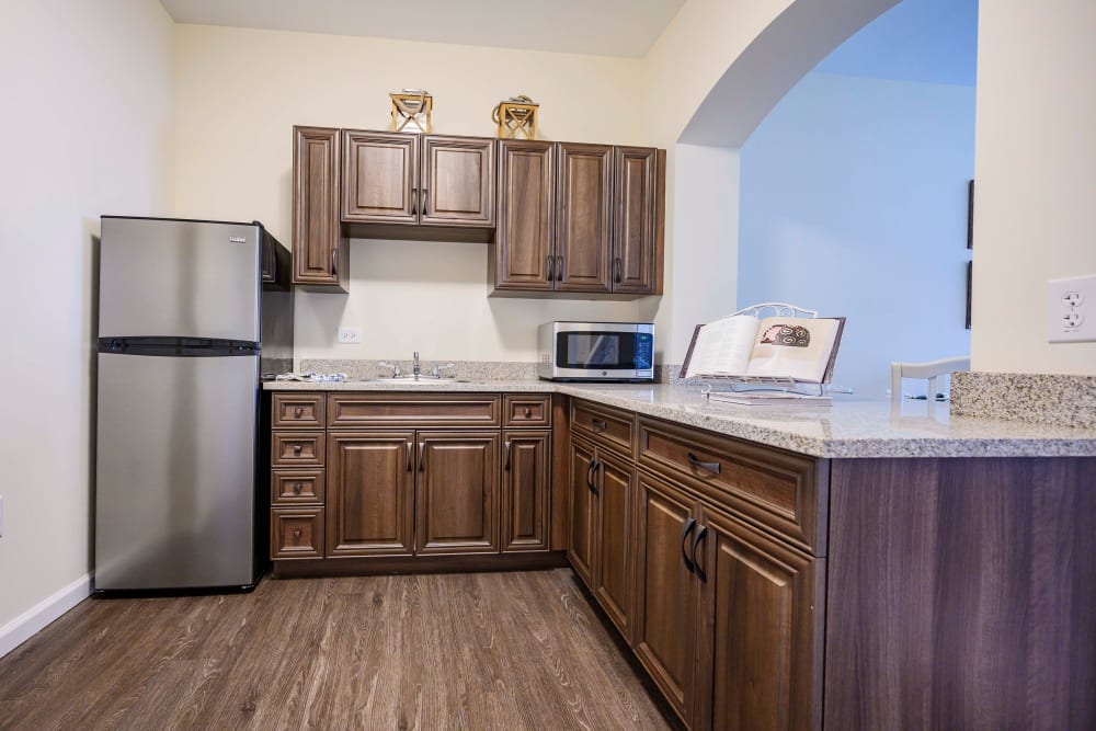 Apartment kitchen at Harmony at Brentwood in Brentwood, Tennessee