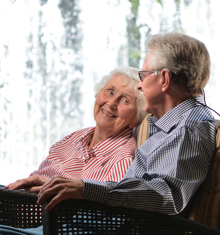 Happy couple at Heritage Springs in Las Vegas, Nevada