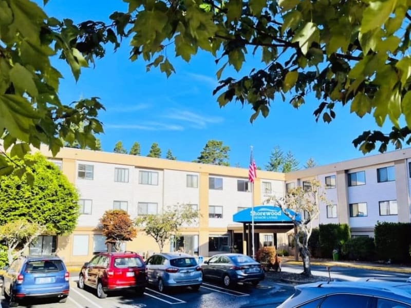 The main building at Shorewood Senior Living in Florence, Oregon